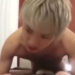 【ゲイ動画】金髪の可愛い系な男の子が据え置き型のオナホに絶頂するまで腰を打ち付けるｗ